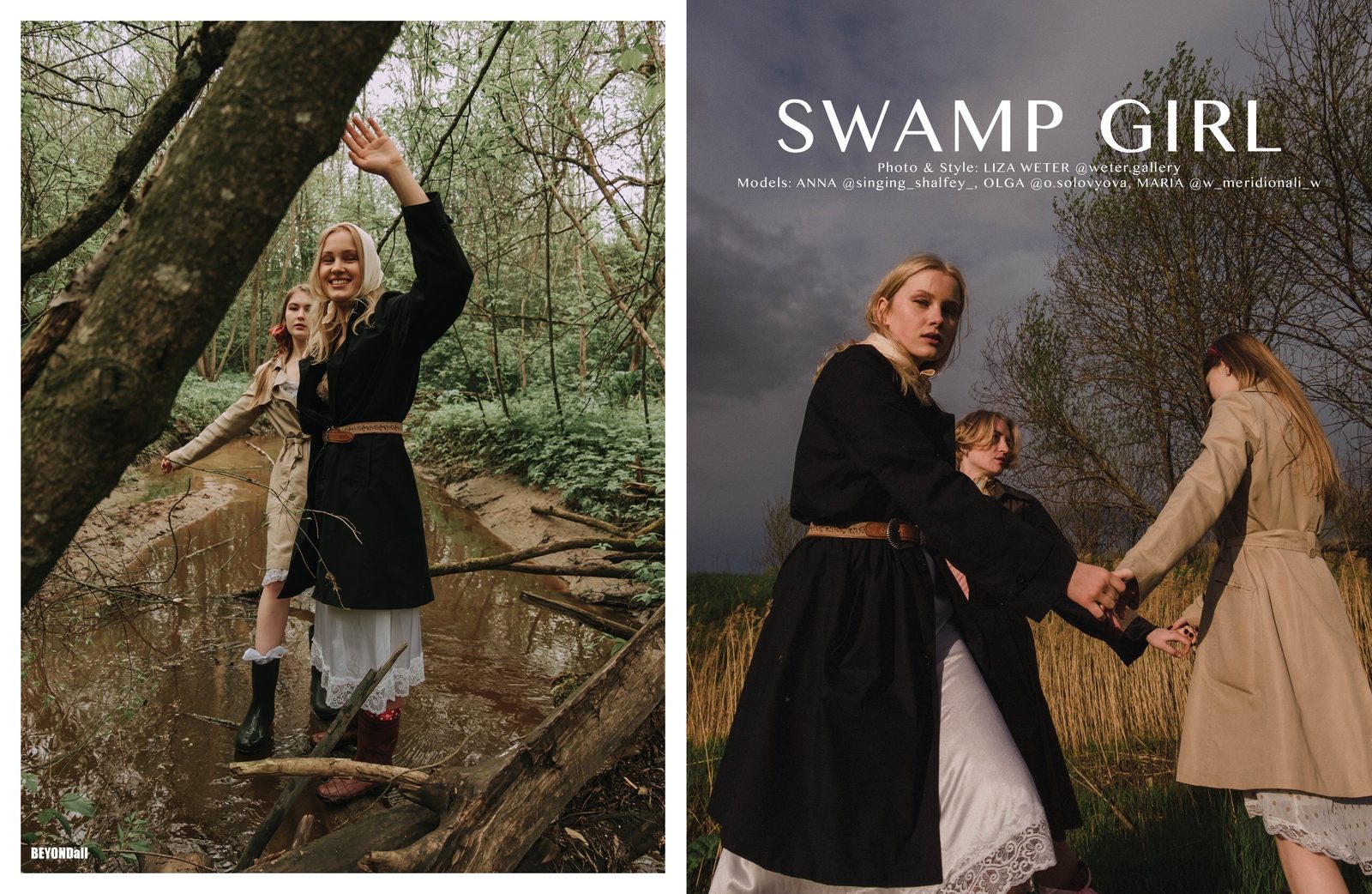 Swamp Girl — double-page spread